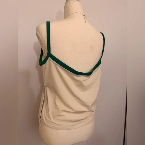 Lululemon Athletica Cream and Green Tank Top - Picture 3 of 5